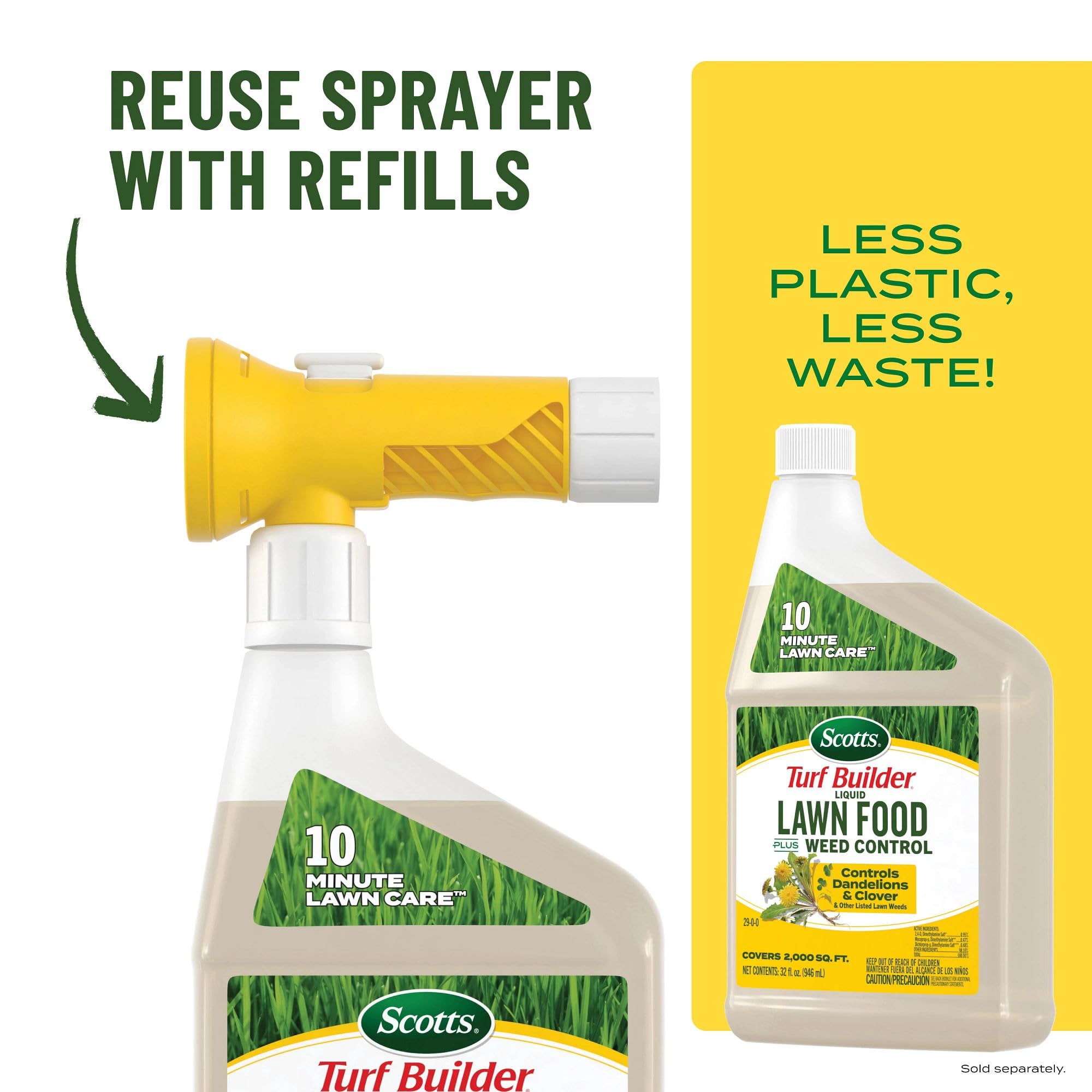 Hose-end application setup makes treating simple.