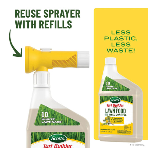 Hose-end application setup makes treating simple.