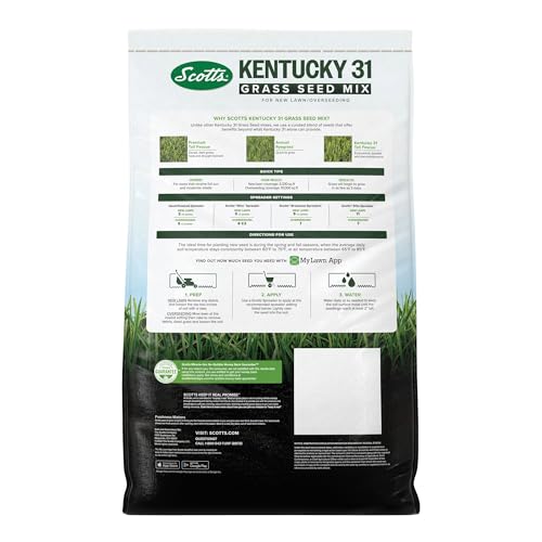 Drought-tolerant tall fescue depiction in Scotts mix