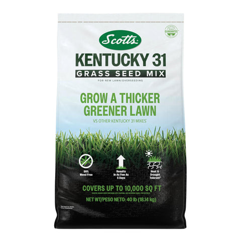 Scotts Kentucky 31 seed mix bag for new lawn establishment