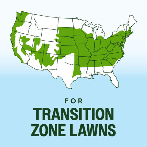 Overseeding coverage visual for up to 10,000 sq ft