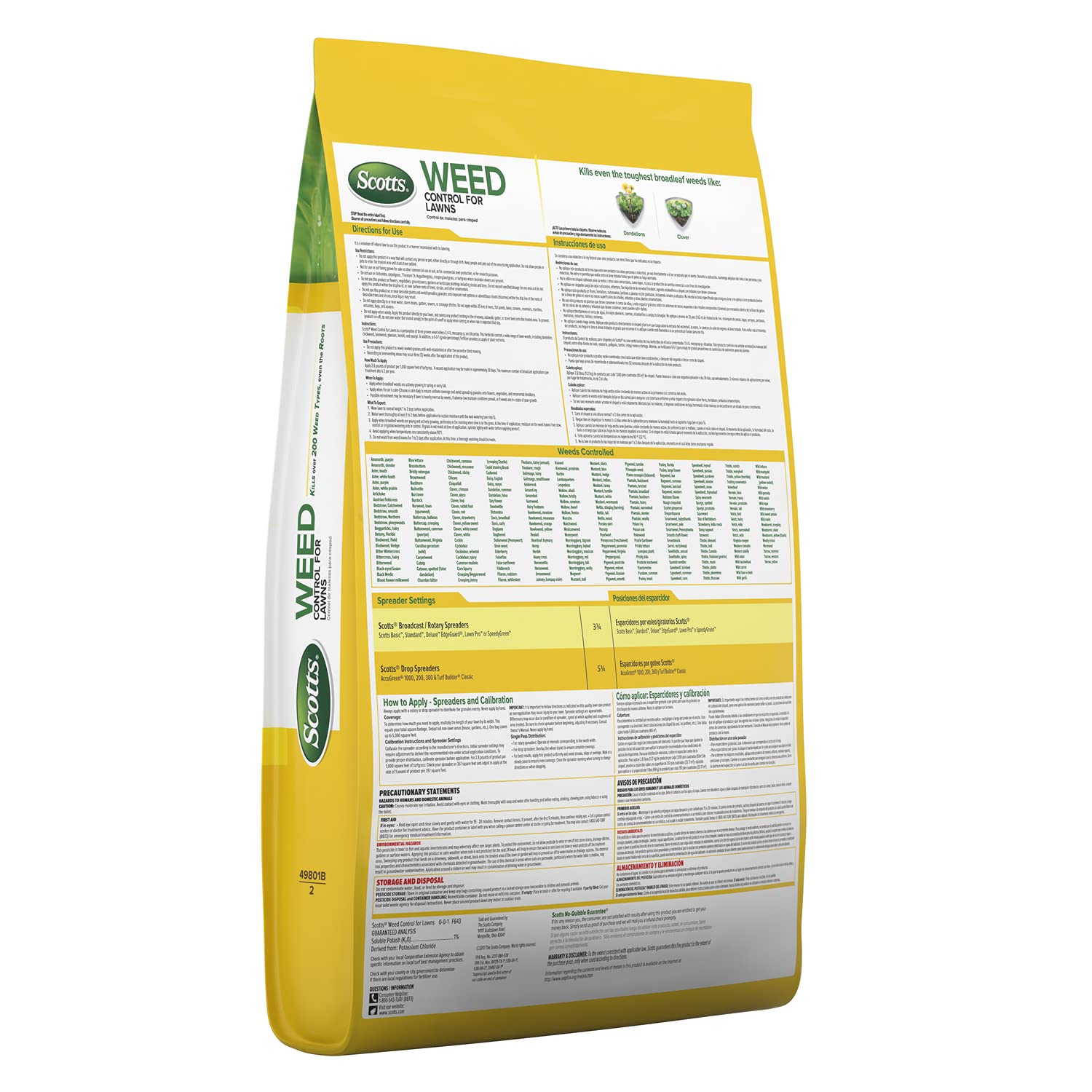 Note: avoid using on specified grasses and clover-rich turf per label.