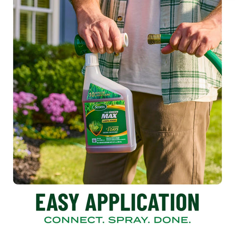 Scotts Liquid Green Max works with any grass type.