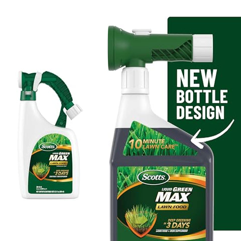 Hose connection ready to apply Scotts Liquid Green Max.