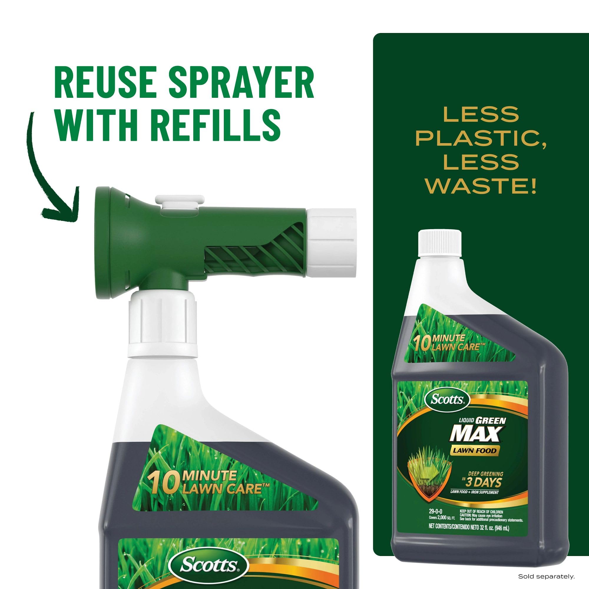 Refill bottle option for Scotts Liquid Green Max.