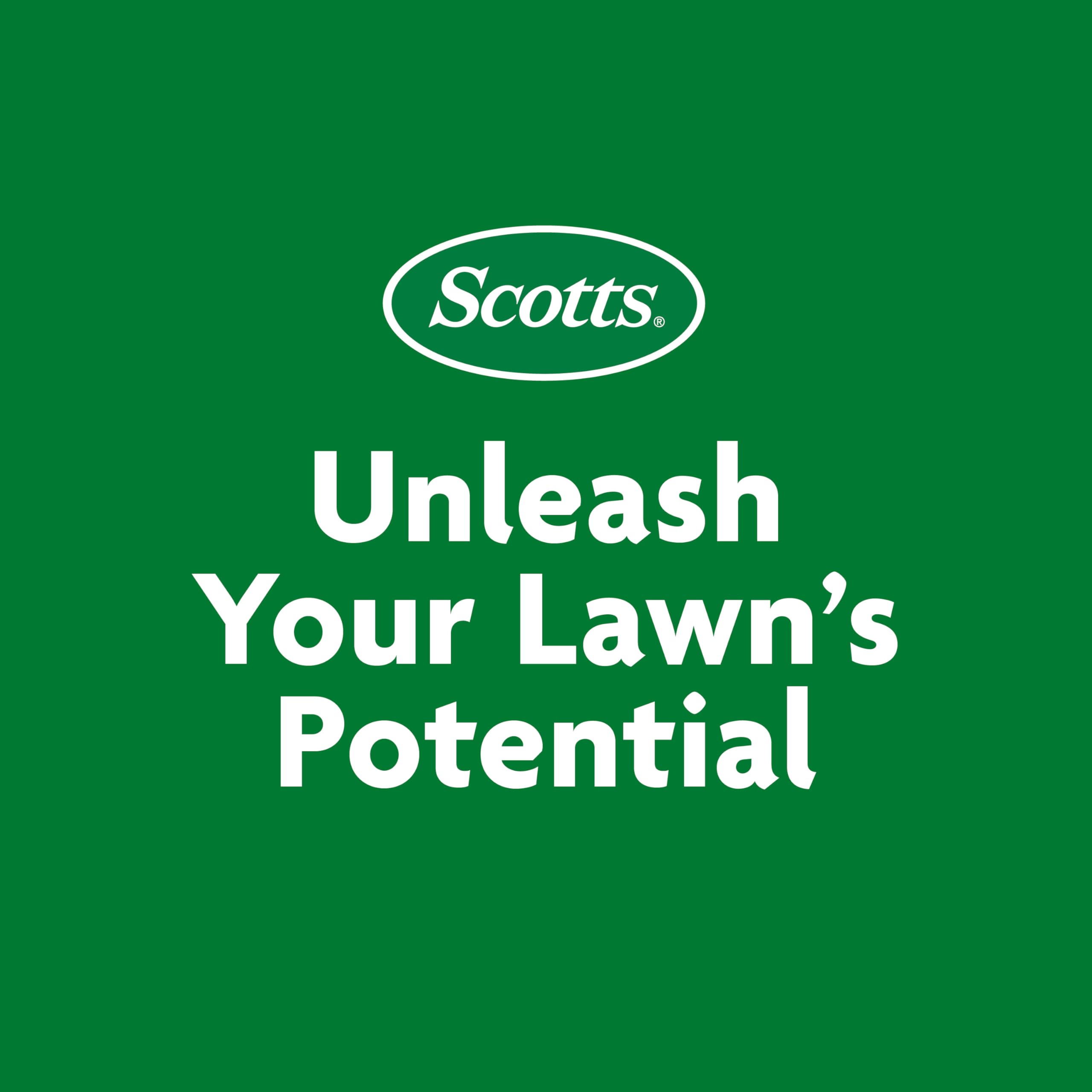 Scotts warm-season grass coverage area shown up to 6,000 sq ft per bottle.