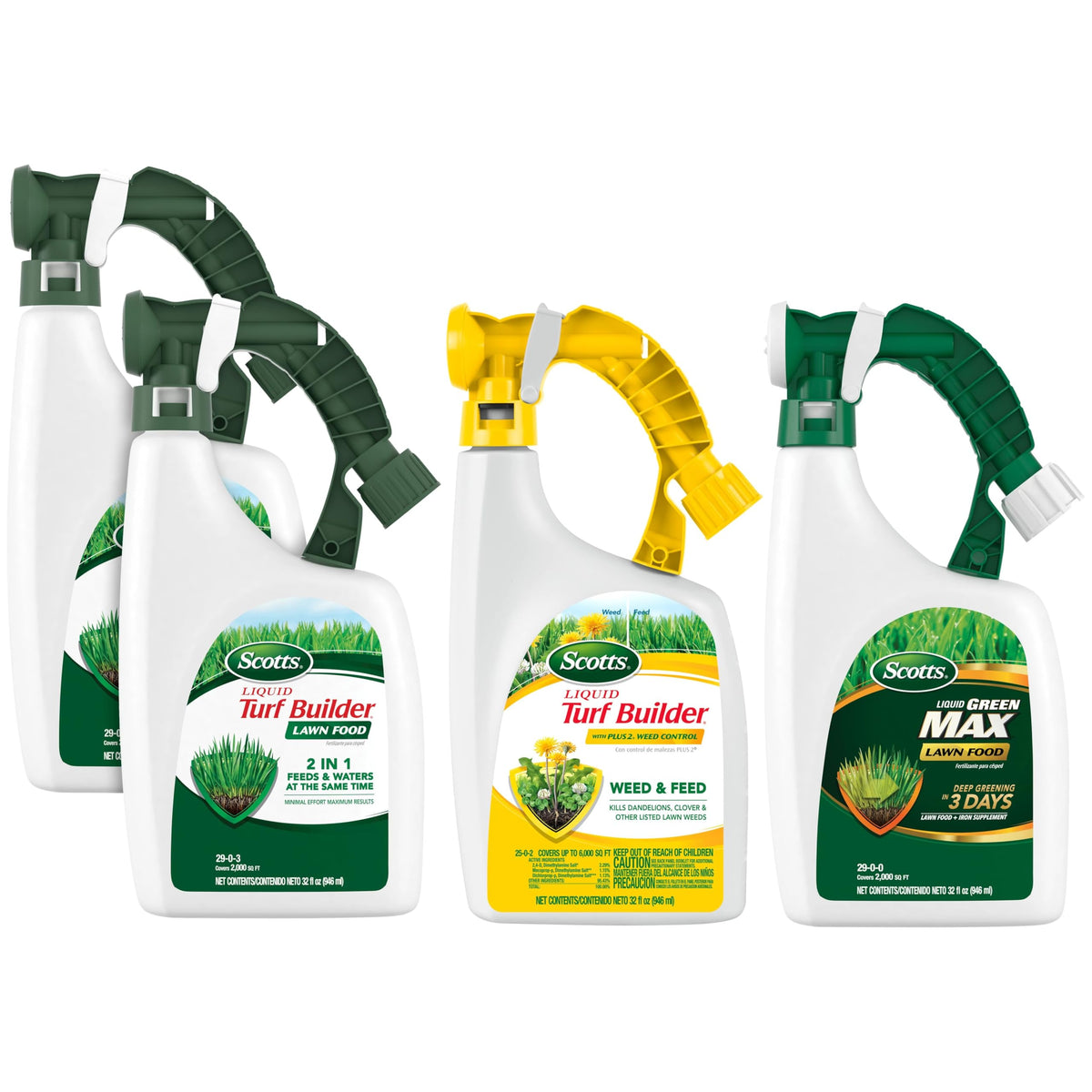 Scotts Liquid Turf Builder Lawn Food bottle ready for easy lawn feeding