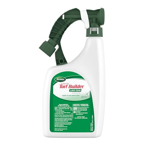 Scotts Liquid Turf Builder two-in-one use for feeding and watering.