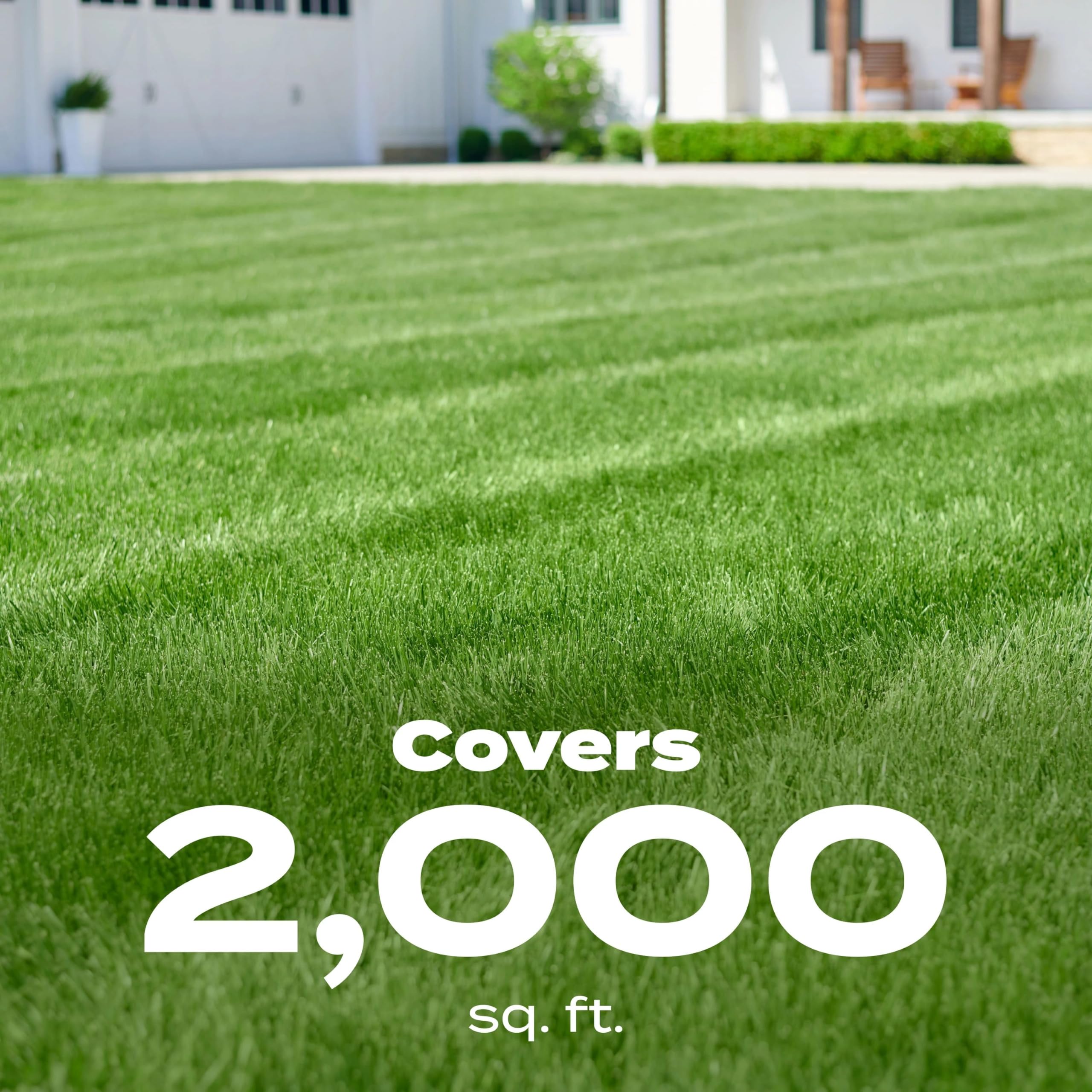 Scotts Liquid Turf Builder promotes healthy green growth for lawns.