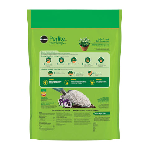 Scotts Miracle-Gro Perlite provides lightweight growing media for containers
