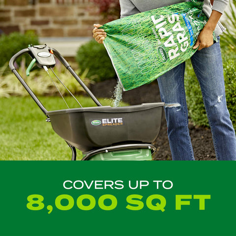 Overseeding coverage up to 8,000 sq ft for larger patches.