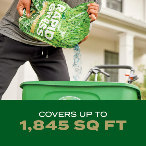 Scotts Turf Builder Rapid Grass application during spring or fall season.