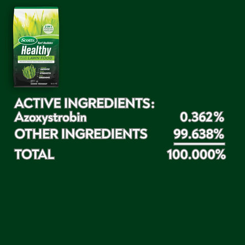 Scotts Turf Builder Healthy Plus brown patch close-up illustrating disease prevention benefits.