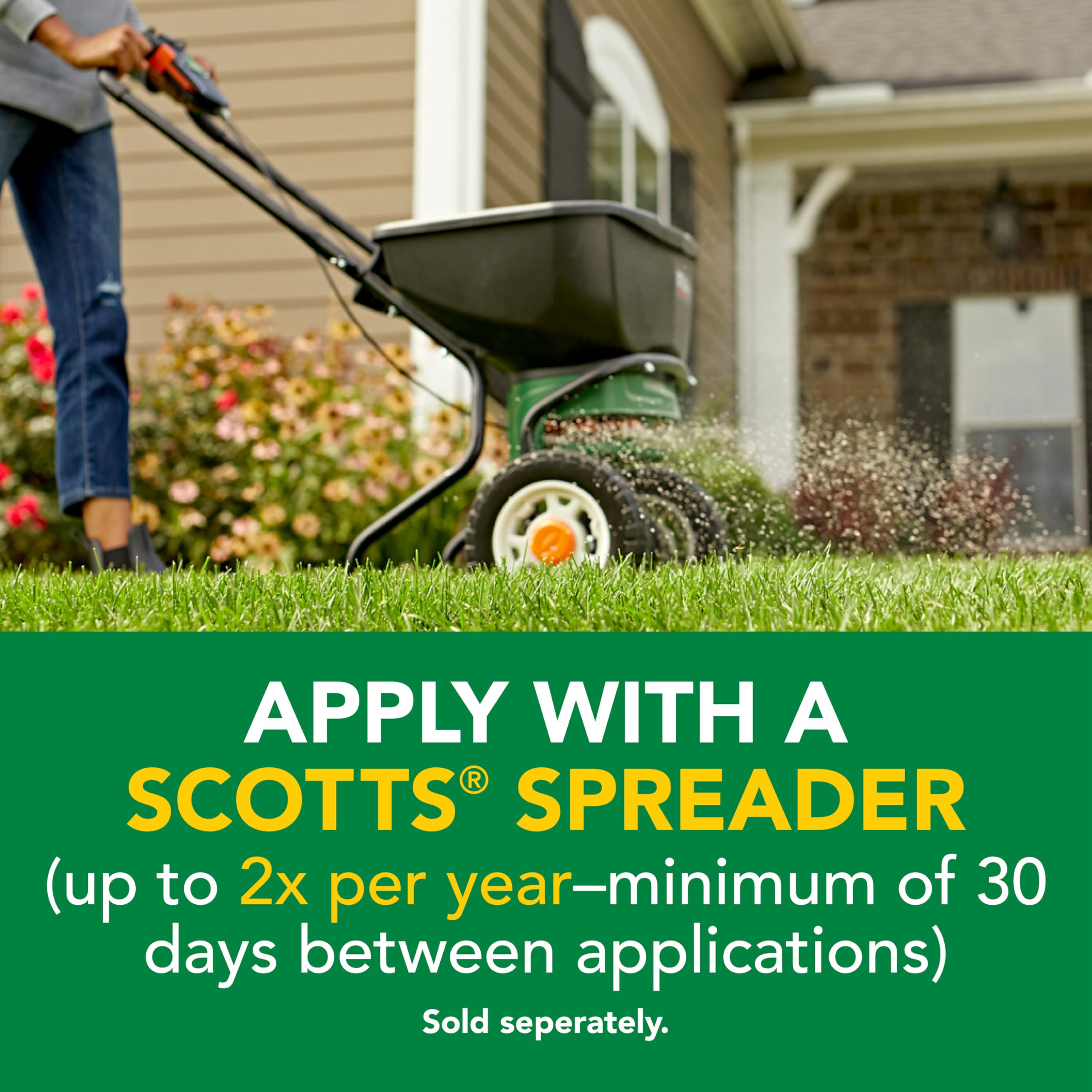 Scotts Turf Builder lawn-nourishment thickens turf and crowds out future weeds.