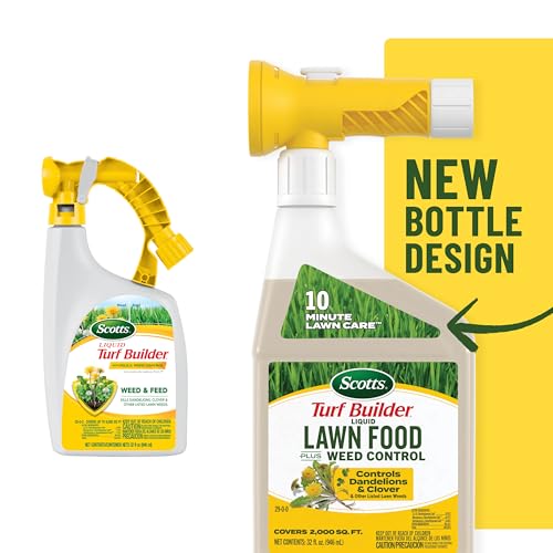 Scotts spray action delivering even weed control across the lawn.