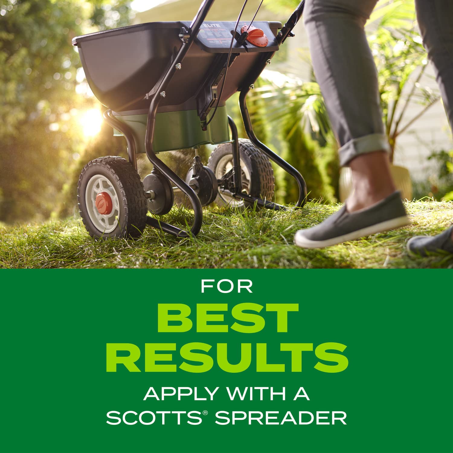 Scotts Turf Builder Rapid Grass-8-lb-bag-label communicates ready-to-use seed mix