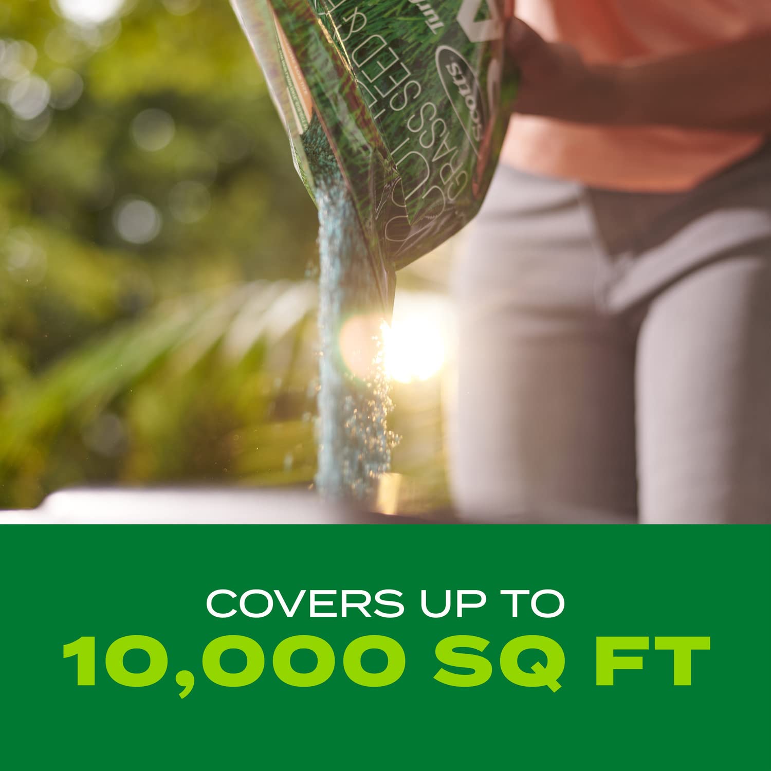 Scotts Turf Builder Rapid Grass-dense-green-turf visual conveys thick, healthy growth