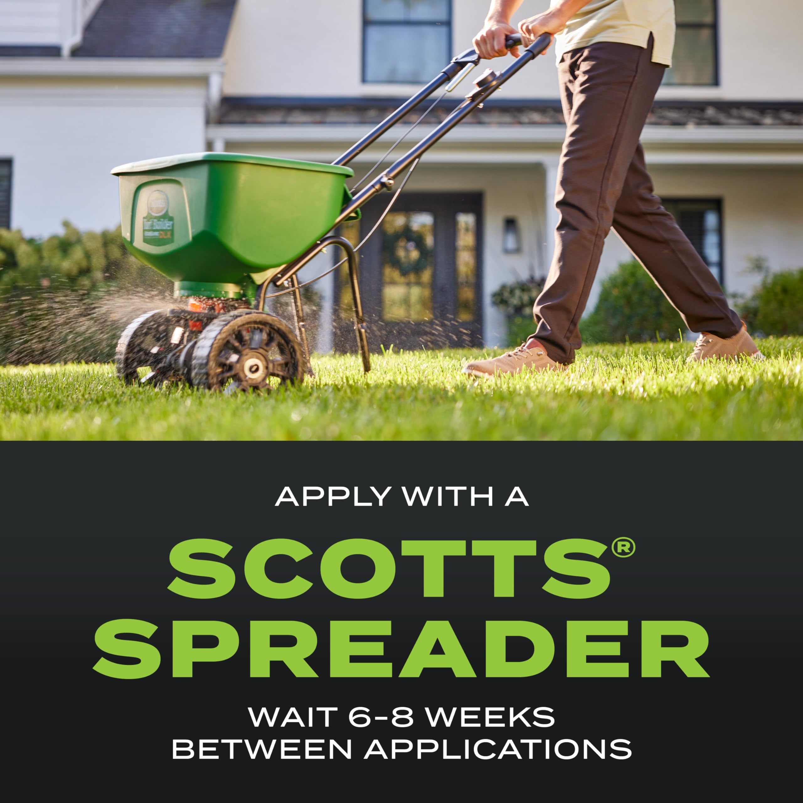 Greener, lush lawn result from Scotts Triple Action.