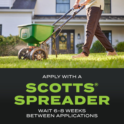 Greener, lush lawn result from Scotts Triple Action.