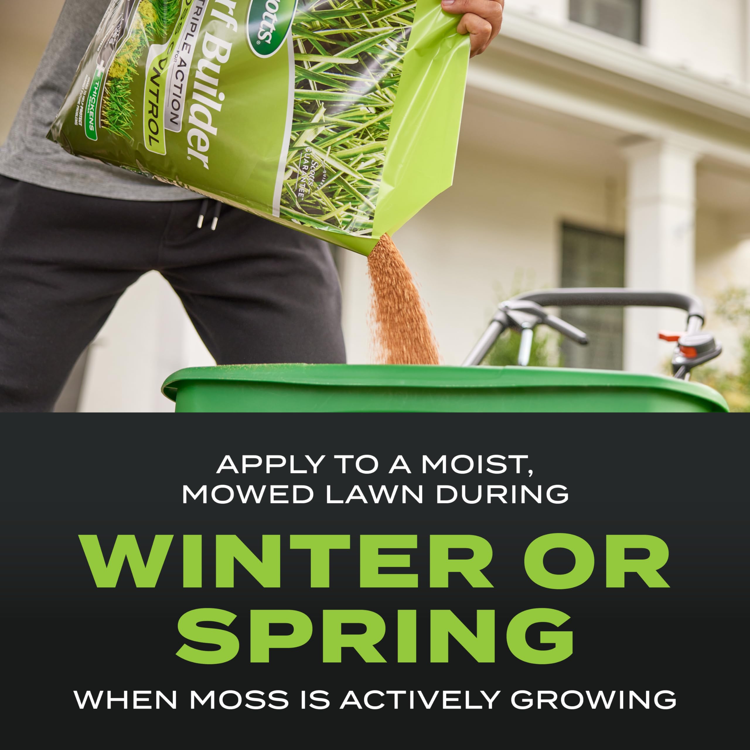 Kills moss while feeding grass for a healthier lawn.