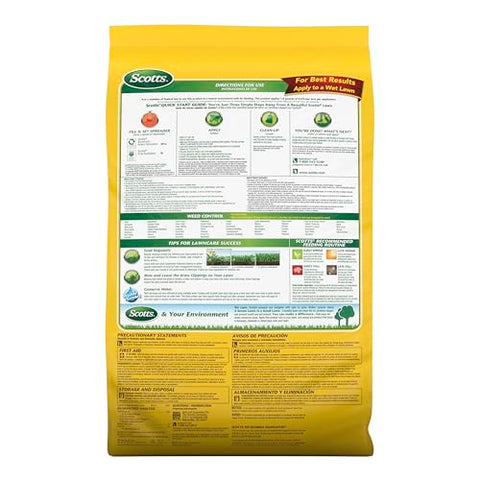 Scotts Turf Builder Weed & Feed3 spreader settings illustrate precise application