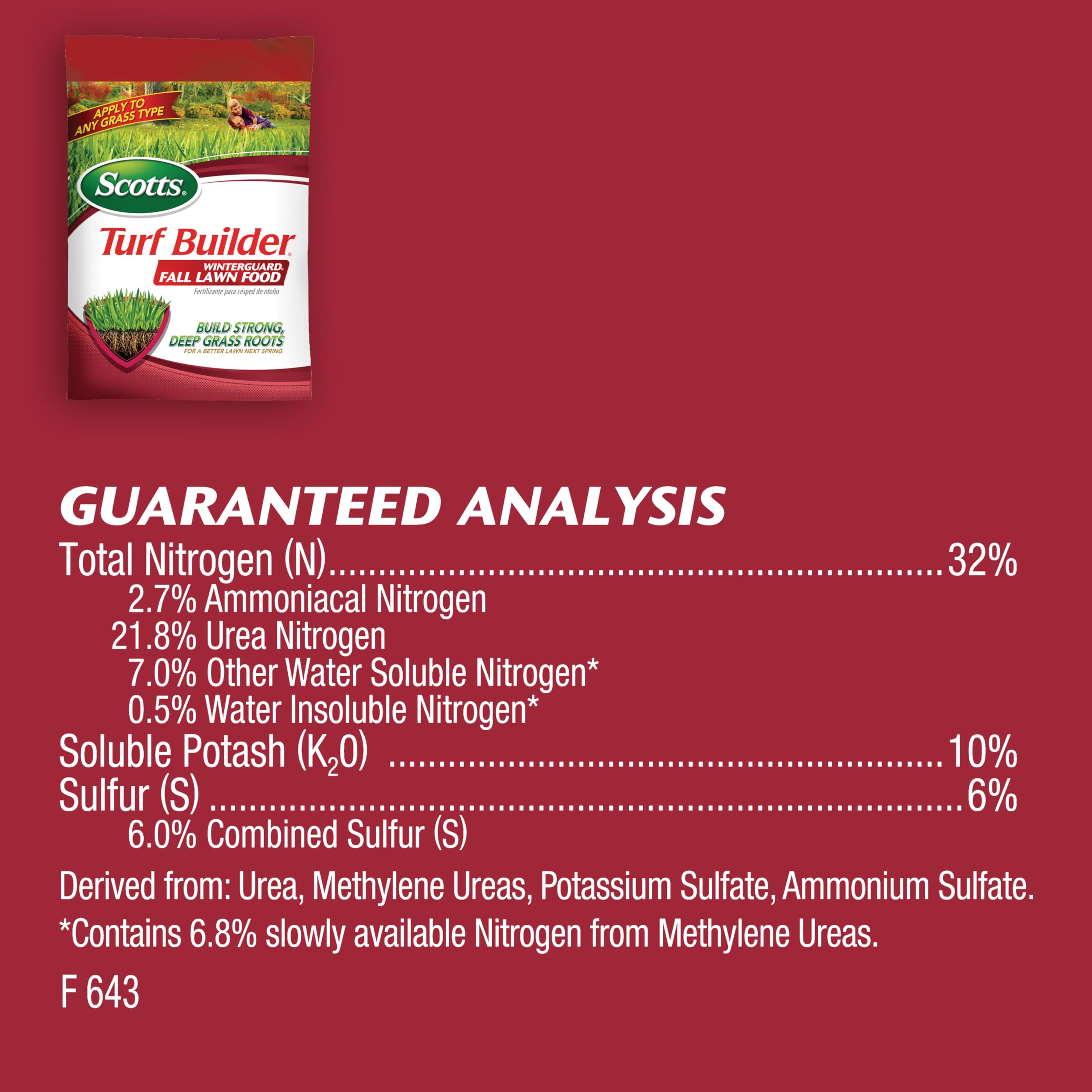 One bag provides substantial lawn nutrition and coverage.