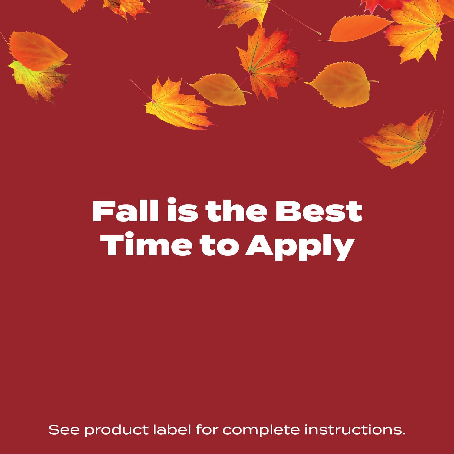 Fall feeding helps recovery from summer heat and drought stress.