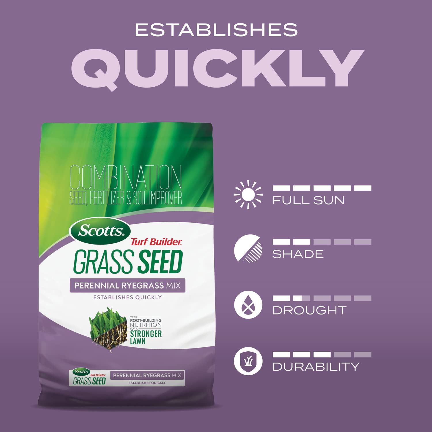 Scotts watering tips keep the soil surface consistently moist during germination.