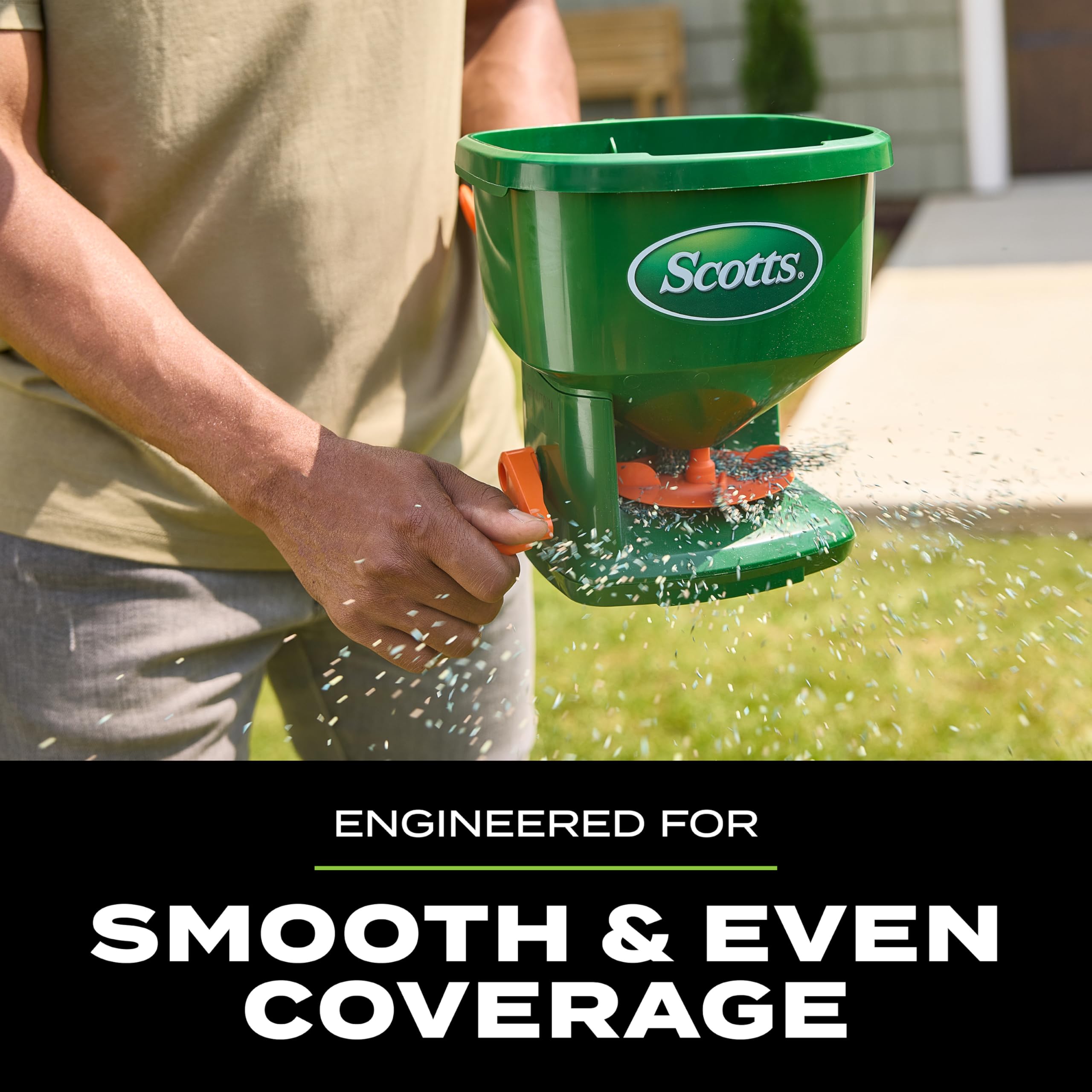 Scotts Whirl fertilizer distribution for consistent lawn feeding