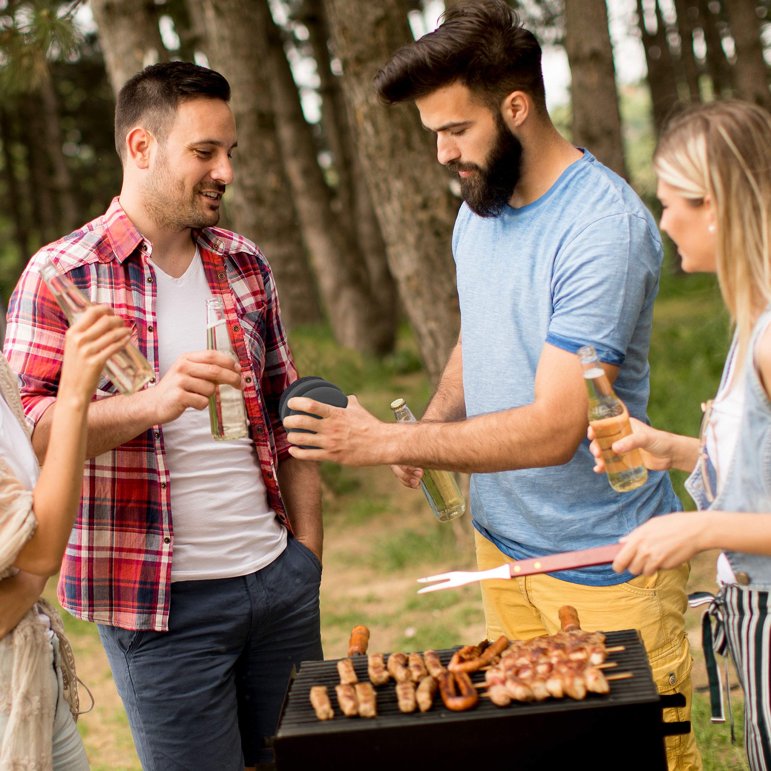 SCRUBIT cast iron-safe design protects cookware while cleaning grills.