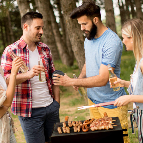 SCRUBIT cast iron-safe design protects cookware while cleaning grills.