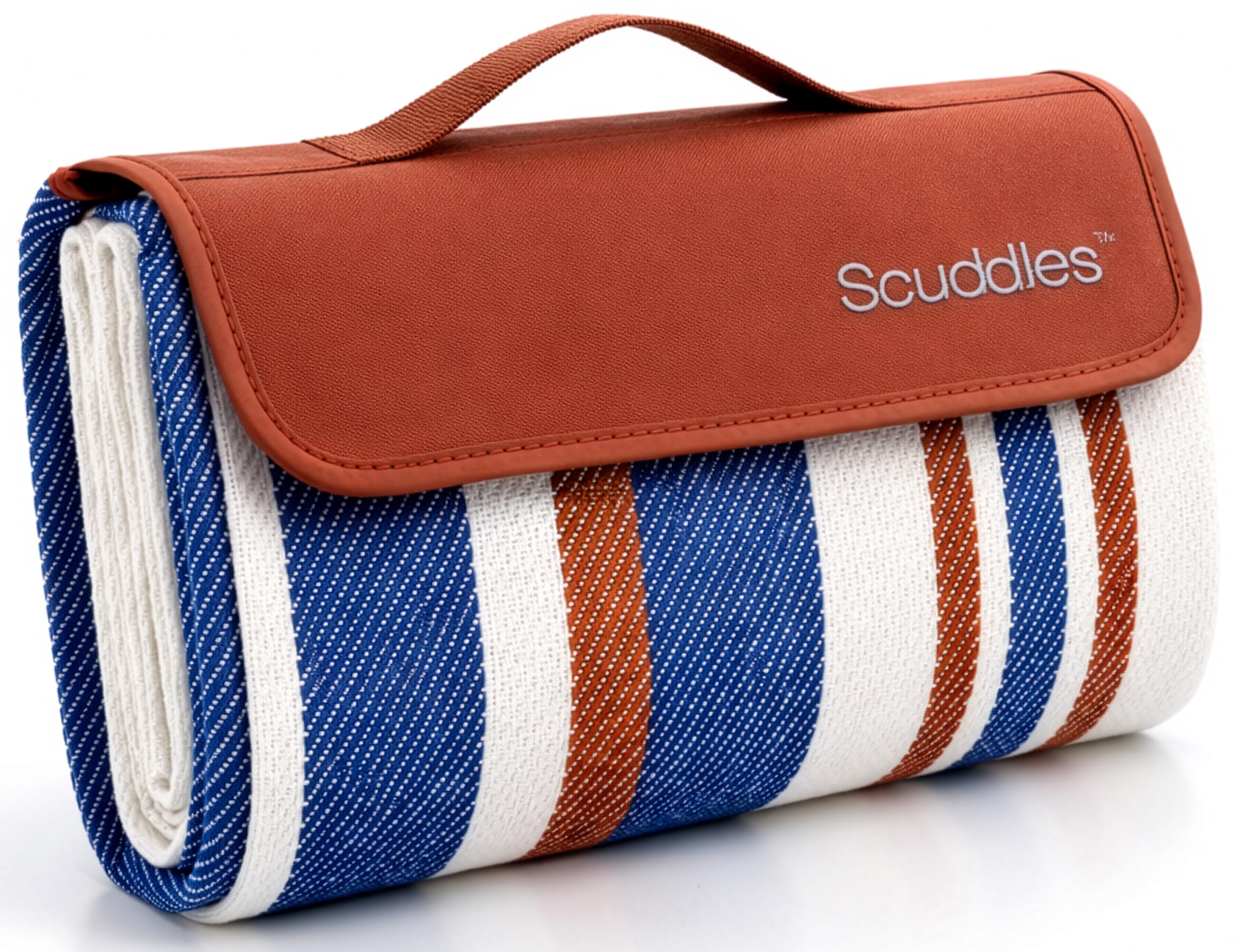 Scuddles Extra Large Picnic Blanket opened to 80 by 80 inches for family gatherings