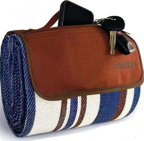 scuddles picnic blanket with waterproof backing protects seating on damp grass