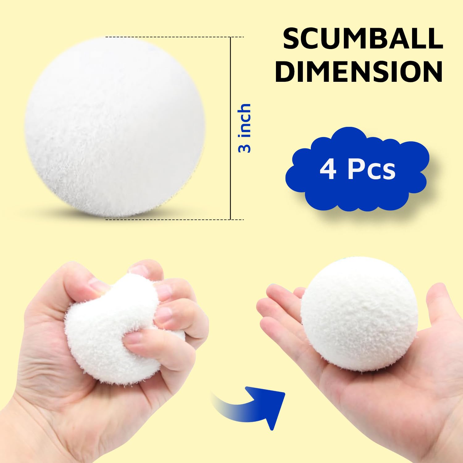 SCUMBALL reusable 4-pack minimizes waste and extends filter life