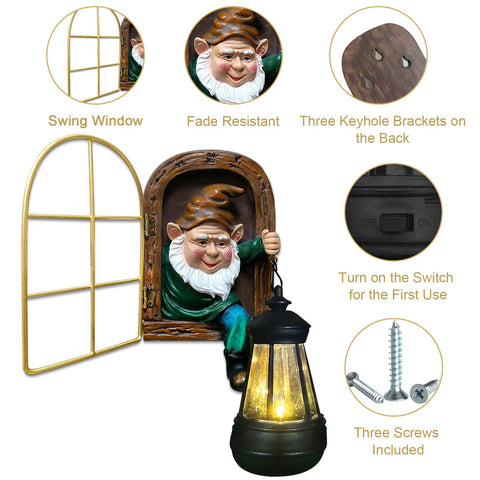 Scuyari resin fairy garden ornament features hand-painted details and durable finish.