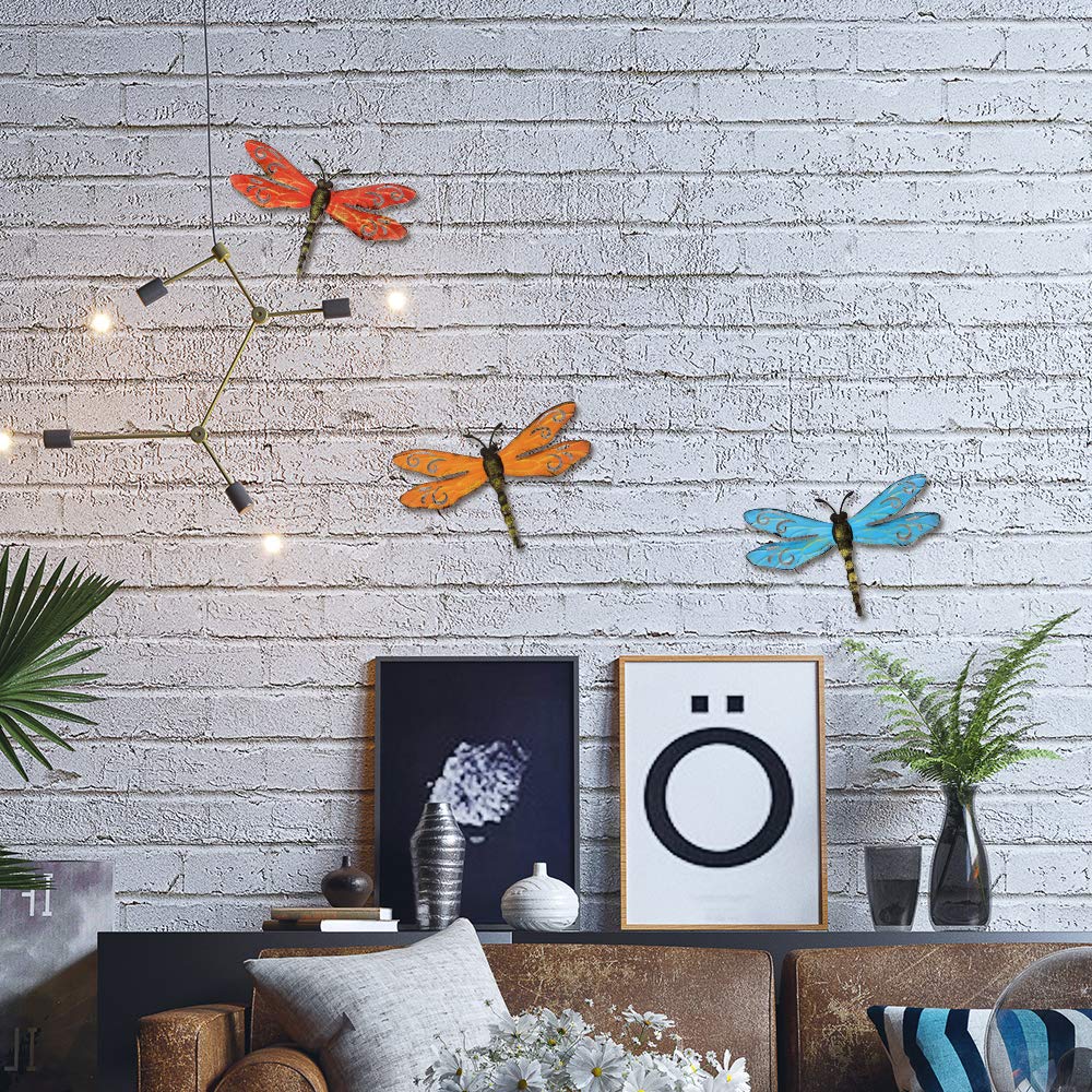 Versatile 15.5 x 9.8 inch dragonflies decorating porch.