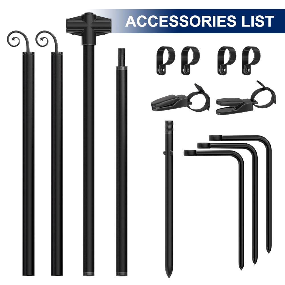 SCWN anti-wind clips keep flags secure in windy conditions.