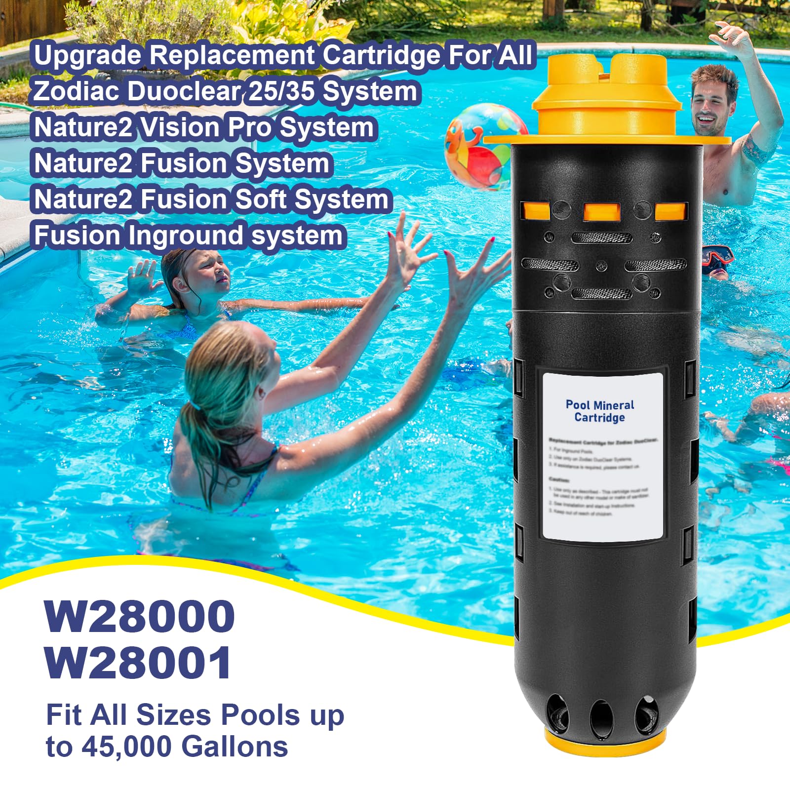 Sdanbom water-test-ready cartridge helps maintain balanced pool chemistry