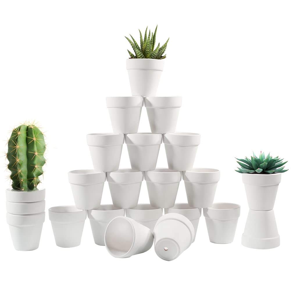 Sderoq 22-pack terracotta pots ready for DIY projects and planting