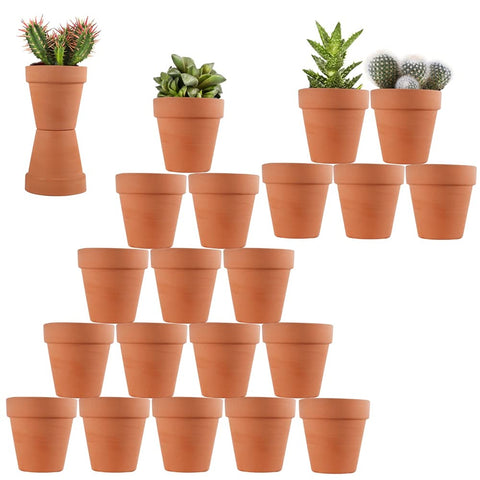 Sderoq 3-inch terracotta pot with drainage hole for healthy succulent roots.