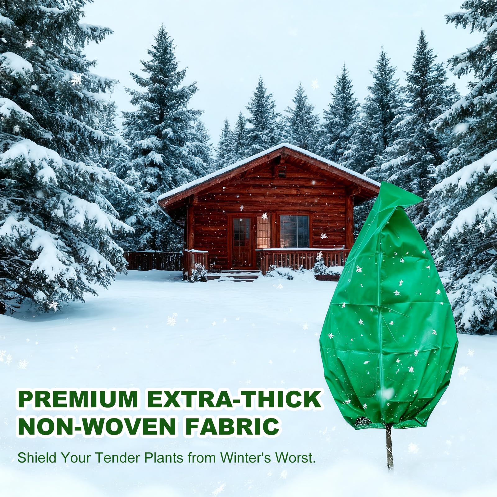 SDLDEER reusable freeze blanket saves time on winter garden protection.