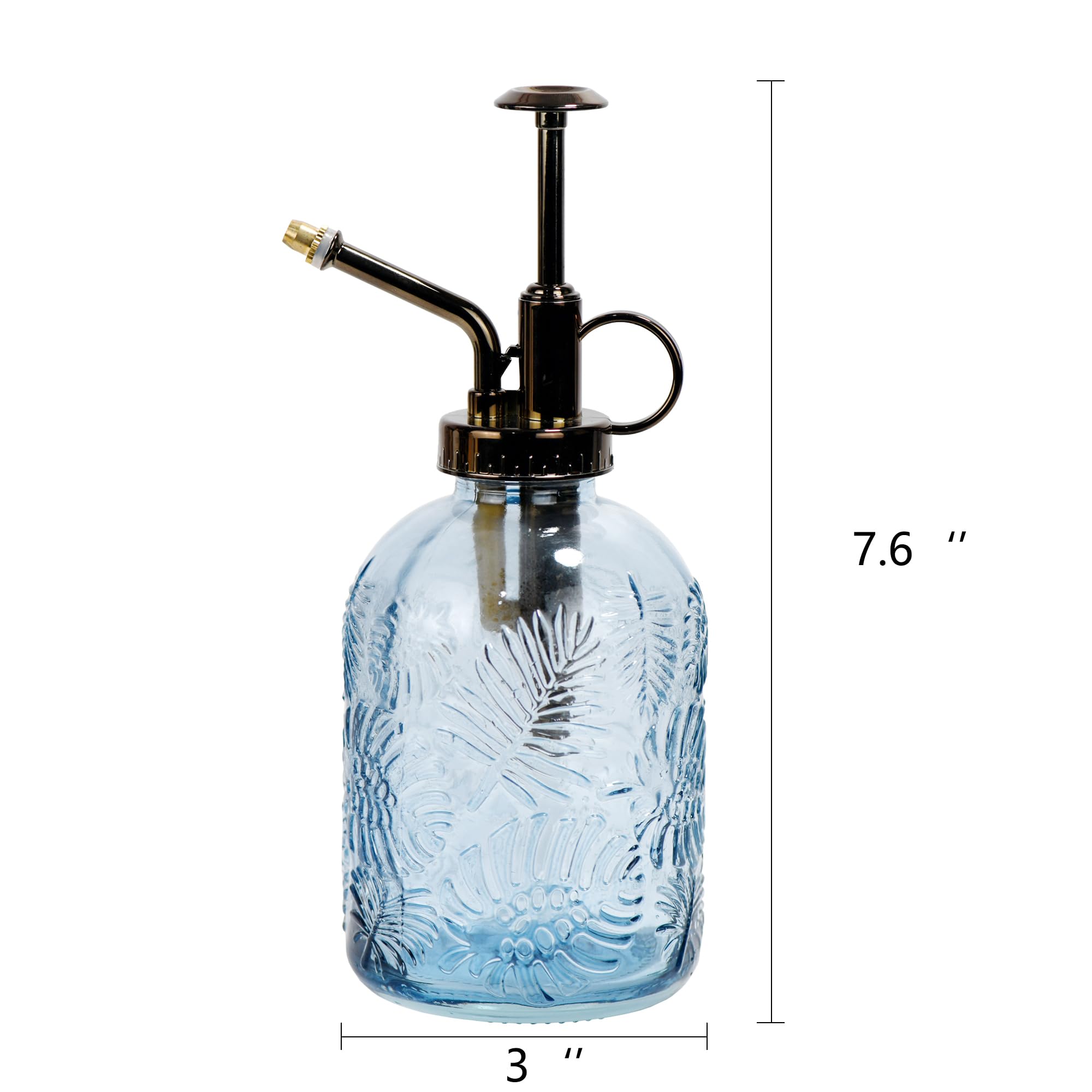 SDlumeiy 11.8-ounce glass watering can suitable for light outdoor use.