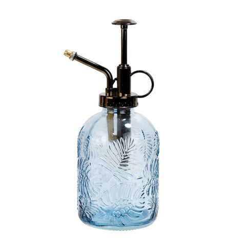 SDlumeiy leaf-pattern glass bottle delivers precise mist for indoor plant care.