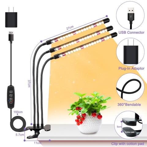 SDOVUERC full-spectrum plant light delivers near-sunlight for thriving indoor plants