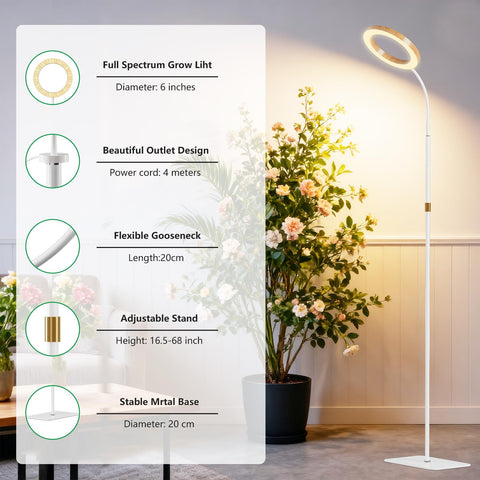 SDOVUERC grow light integrates into home decor while nurturing indoor plants