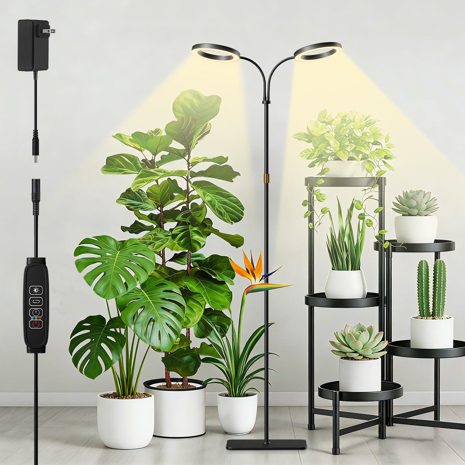 SDOVUERC ring-design grow light for stylish indoor plants
