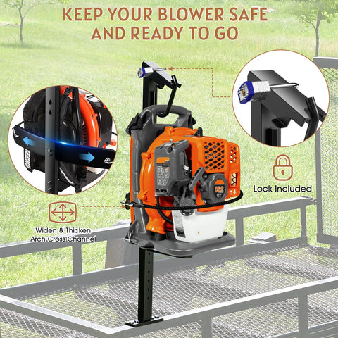 SDSNTE blower rack in thickened steel provides rugged, durable support for daily use.