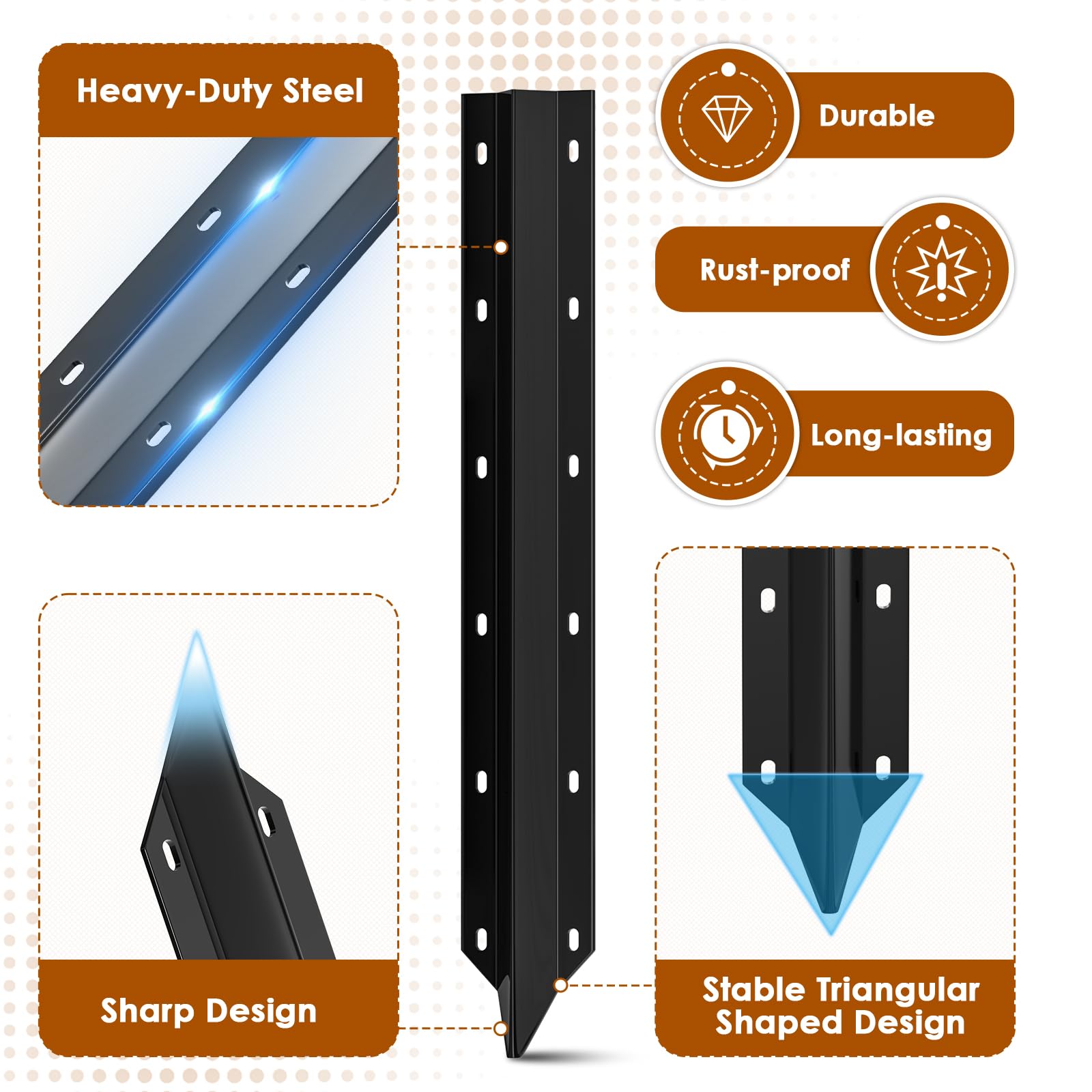 SDSNTE sharp-tip ground installation enables fast, effortless post repairs.