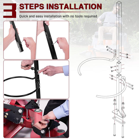 SDSNTE universal-fit handlebucket bracket compatible with most zero-turn mowers