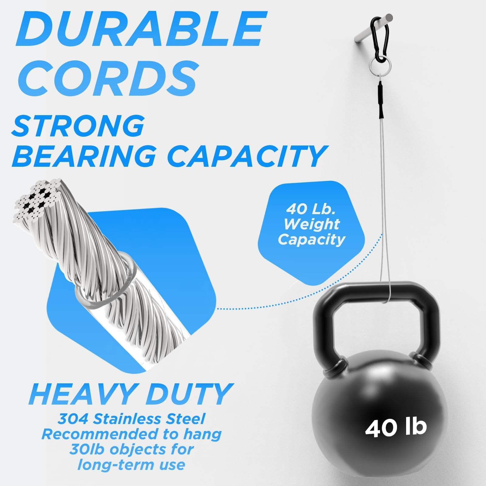 SDTC Tech 2 Pack Hanging Straps with 8 inch cable wrap for versatility